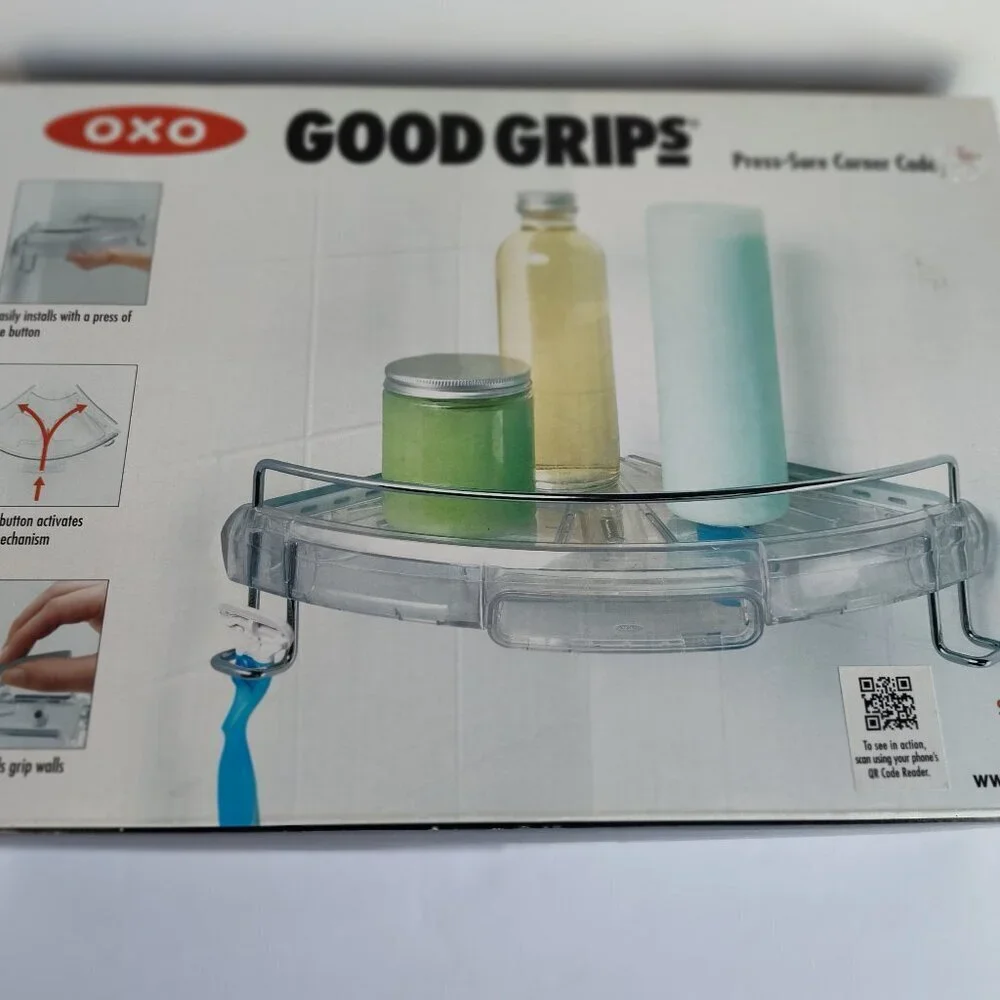 OXO Good Grips Press-Sure Corner Shower Caddy
